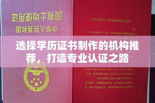 云阳选择学历证书制作的机构推荐，打造专业认证之路