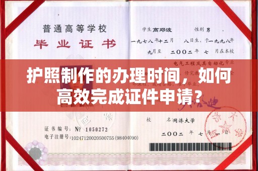 云阳护照制作的办理时间，如何高效完成证件申请？