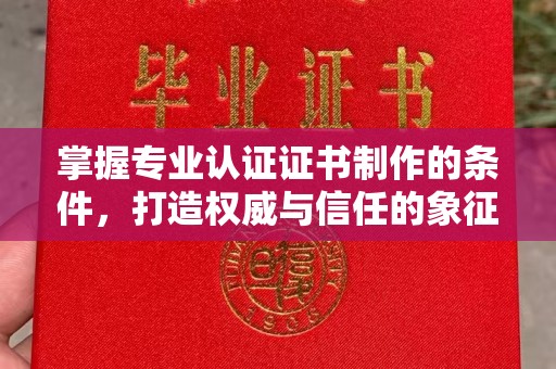 云阳掌握专业认证证书制作的条件，打造权威与信任的象征