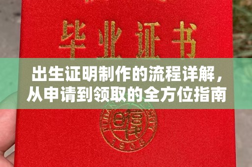 云阳出生证明制作的流程详解，从申请到领取的全方位指南